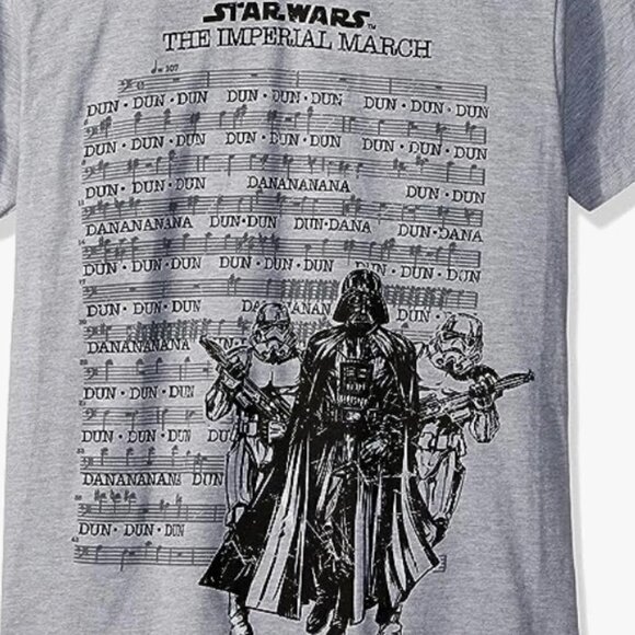 STAR WARS Darth Vader March Sheet Short Sleeve T-Shirt, Medium - Picture 3 of 3
